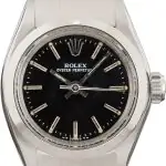 Cheapest Rolex 6718 Black Dial 24mm Vintage Oyster Perpetual