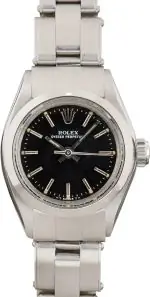 Cheapest Rolex 6718 Black Dial 24mm Vintage Oyster Perpetual