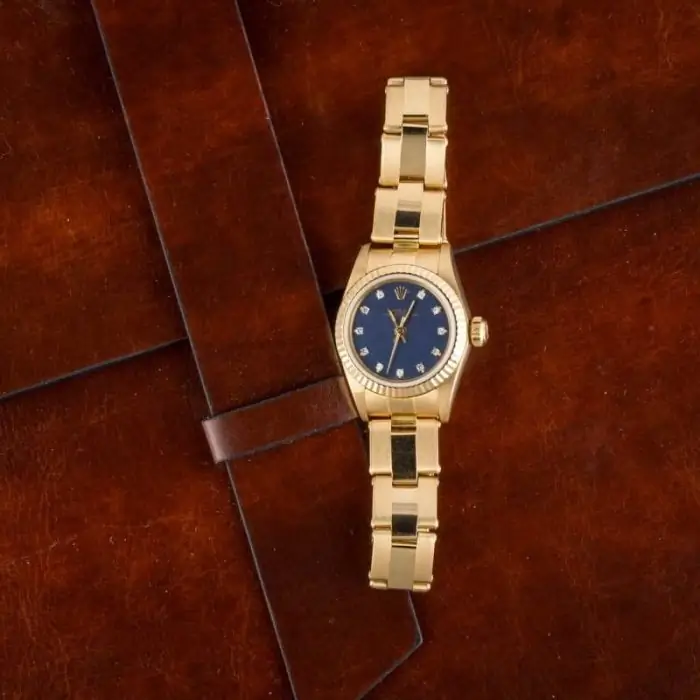 Cheapest Rolex Oyster Perpetual 26 67198 Blue Diamond Dial - Image 7