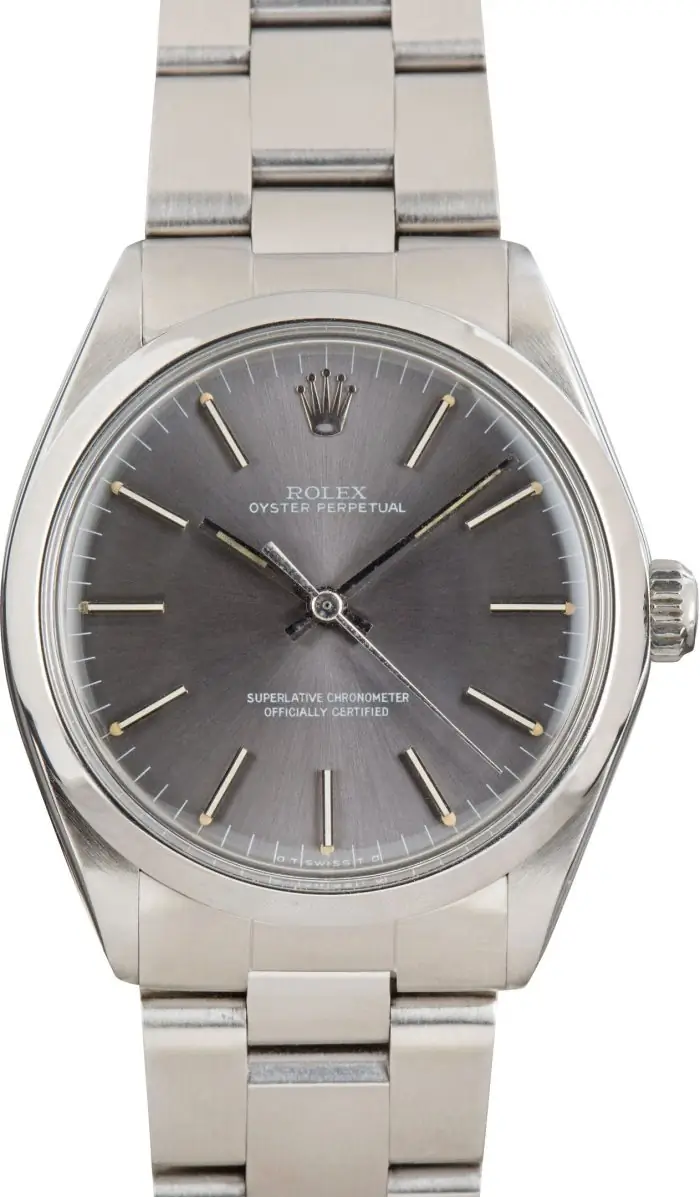 Clean Factory Supreme Rolex Oyster Perpetual 34mm 1002 Slate Dial - Image 2