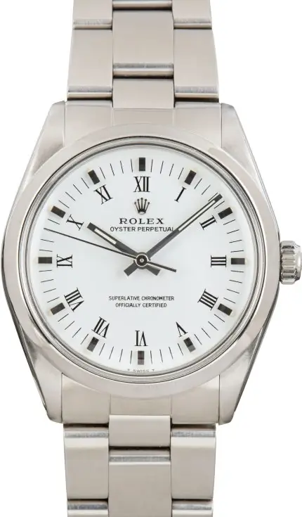 Cheapest Rolex Oyster Perpetual 1002 White Dial 34mm