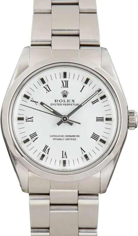 Cheapest Rolex Oyster Perpetual 1002 White Dial 34mm