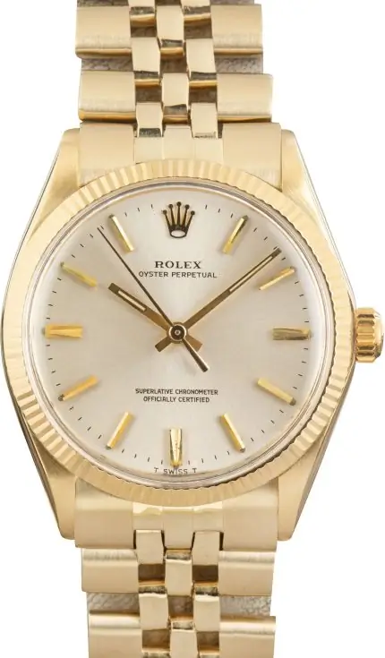 Cheapest Rolex Oyster Perpetual 34 1005 Yellow Gold Vintage
