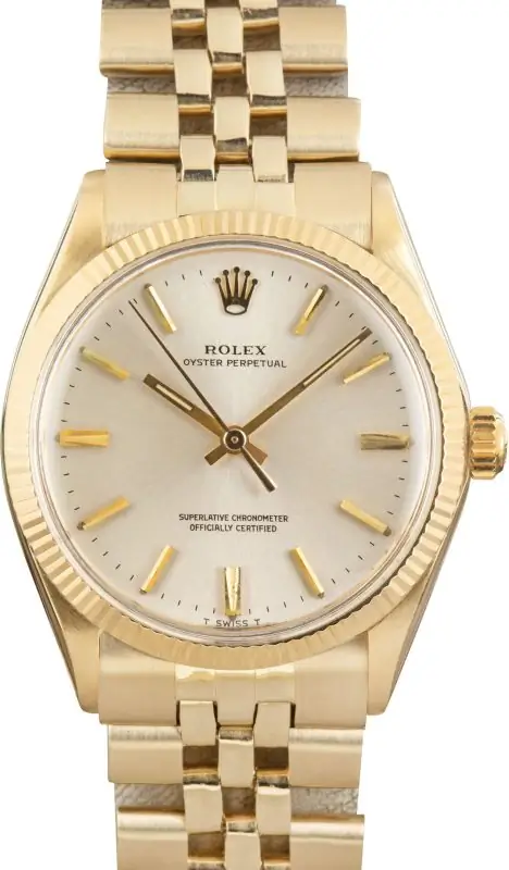 Cheapest Rolex Oyster Perpetual 34 1005 Yellow Gold Vintage