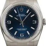 Clean Factory Supreme Rolex Oyster Perpetual 36mm Blue Arabic Dial