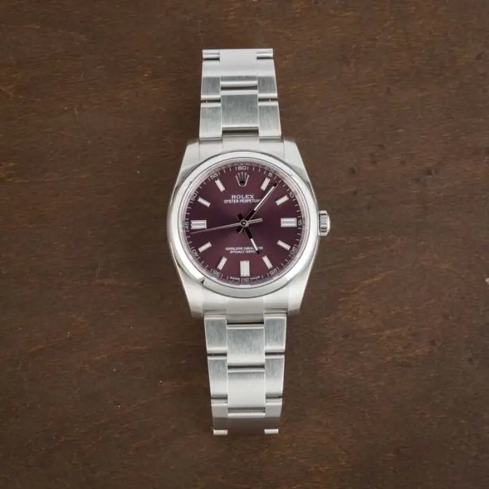 Cheapest Rolex Oyster Perpetual 36mm Red Grape Dial 116000 - Image 5