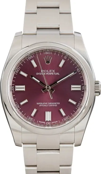 Cheapest Rolex Oyster Perpetual 36mm Red Grape 116000
