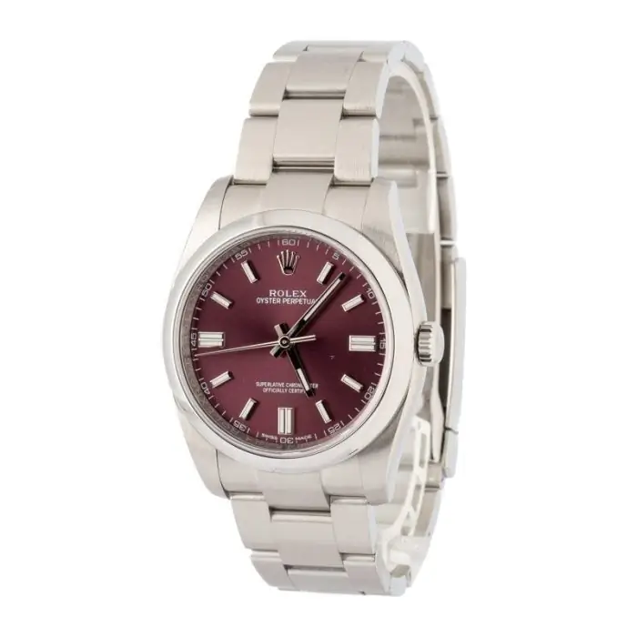 Cheapest Rolex Oyster Perpetual 36mm Red Grape Dial 116000 - Image 3
