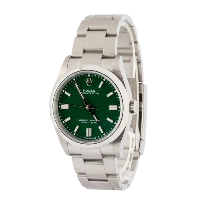 Clean Factory Supreme Rolex Oyster Perpetual 126000 Green Dial - Image 3