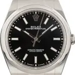 Cheapest Rolex Oyster Perpetual 39mm Black Dial 114300