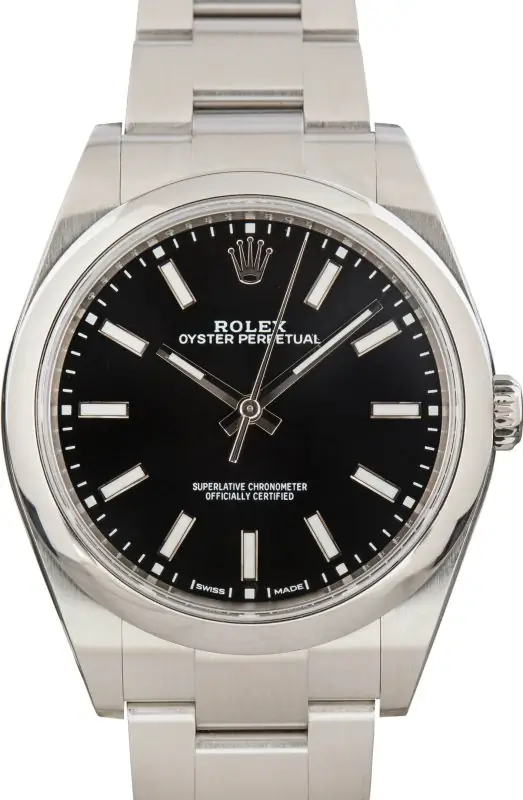 Cheapest Rolex Oyster Perpetual 39mm Black Dial 114300