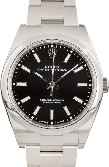 Cheapest Rolex Oyster Perpetual 39mm 114300 Black Dial