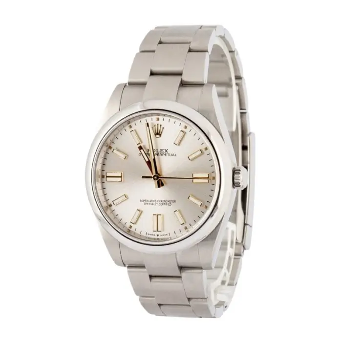 Cheapest Supreme Rolex Oyster Perpetual 41mm Silver Dial Super Clone - Image 3