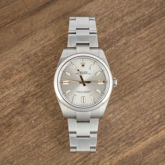 Cheapest Supreme Rolex Oyster Perpetual 41mm Silver Dial Super Clone - Image 5