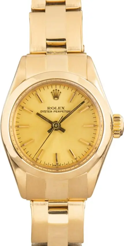 Cheapest Supreme Rolex Oyster Perpetual 6718 Yellow Gold Vintage