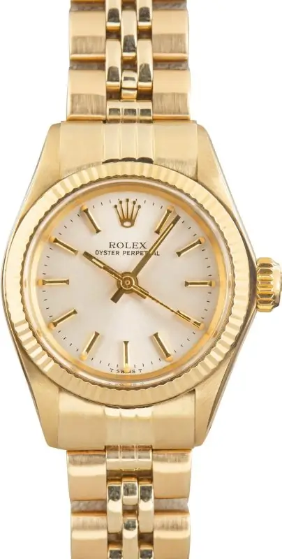 Cheapest Rolex 6719 Yellow Gold Vintage Ladies Oyster Perpetual