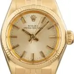Vintage Rolex 6719 Yellow Gold Ladies Oyster Perpetual Watch