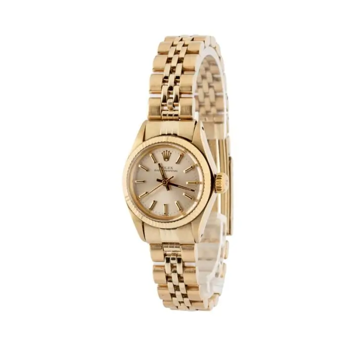 Cheapest Rolex 6719 Yellow Gold Vintage Ladies Oyster Perpetual - Image 3