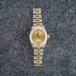 Cheapest Rolex 67193 Champagne Diamond Dial Two-Tone Watch - Image 5