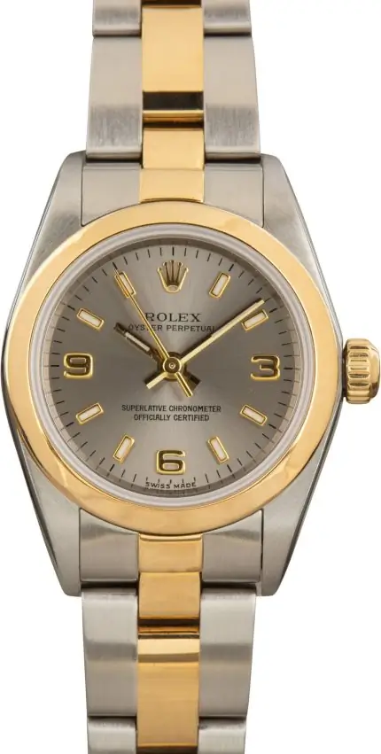 Clean Factory Supreme Rolex Oyster Perpetual 76183 Slate Dial 24mm