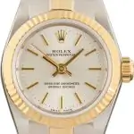 Cheapest Rolex Oyster Perpetual 76193 Silver Dial Two-Tone