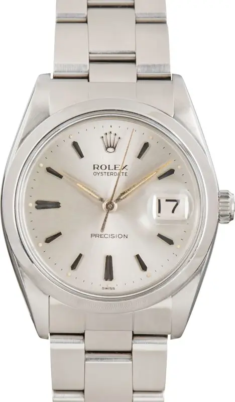 Cheapest Rolex Oysterdate 6694 Silver Dial Vintage 34mm