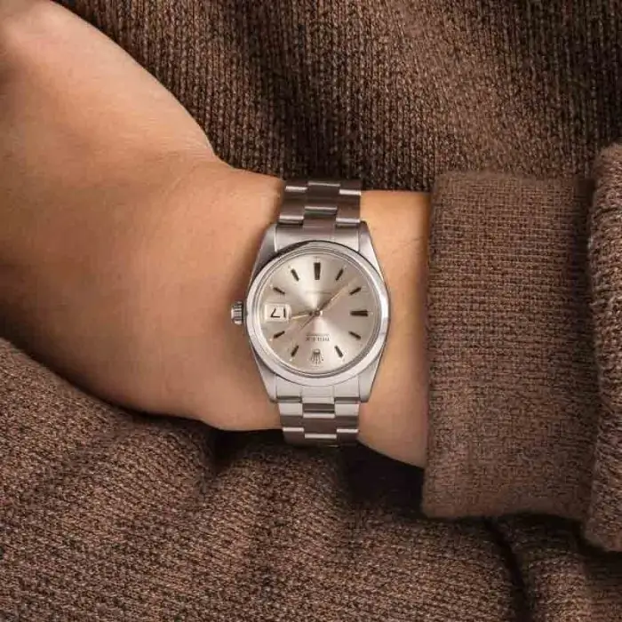 Cheapest Rolex Oysterdate 6694 Silver Dial Vintage 34mm - Image 5