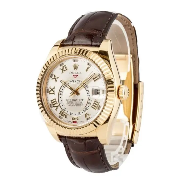 Cheapest Rolex Sky-Dweller 326138 18k Yellow Gold Luxury Watch - Image 3