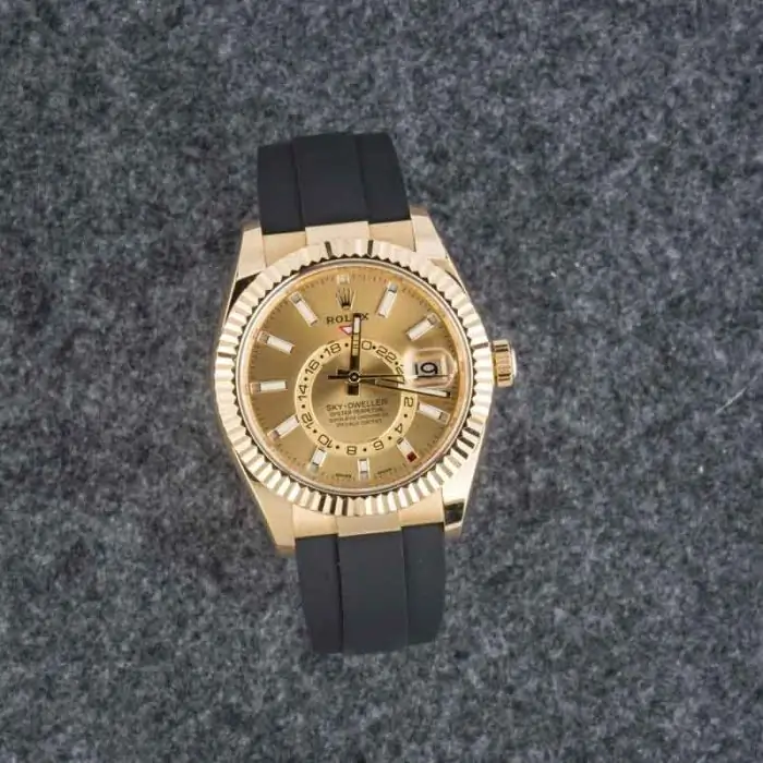 Cheapest Rolex Sky-Dweller 326238 Champagne Dial Yellow Gold - Image 6