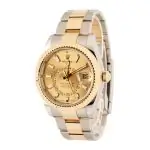 Cheapest Rolex Sky-Dweller 326933 Steel Gold Champagne Dial - Image 3