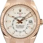 Best Clone Rolex Sky-Dweller 326935 Rose Gold White Dial