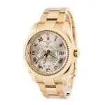 Cheapest Rolex Sky-Dweller 326938 Yellow Gold Silver Roman Dial - Image 3