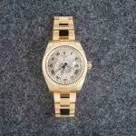 Cheapest Rolex Sky-Dweller 326938 Yellow Gold Silver Roman Dial - Image 5