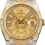 Cheapest Rolex Sky-Dweller 336933 Champagne Dial Steel Gold