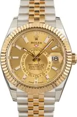 Cheapest Rolex Sky-Dweller 336933 Champagne Dial Steel Gold