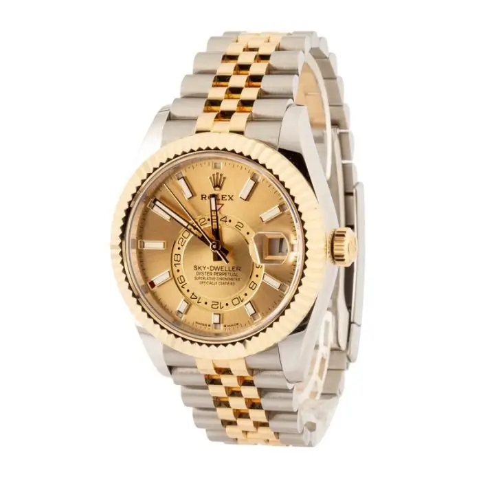 Cheapest Rolex Sky-Dweller 336933 Champagne Dial Steel Gold - Image 3