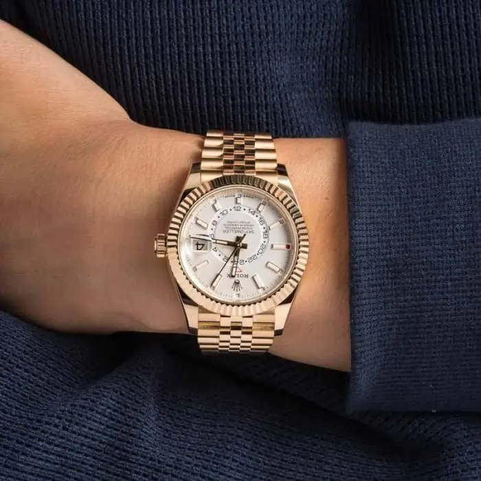 Clean Factory Supreme Rolex Sky-Dweller 336938 Yellow Gold Clone - Image 5
