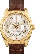 Cheapest Rolex Sky-Dweller 326138 18k Yellow Gold Luxury Watch