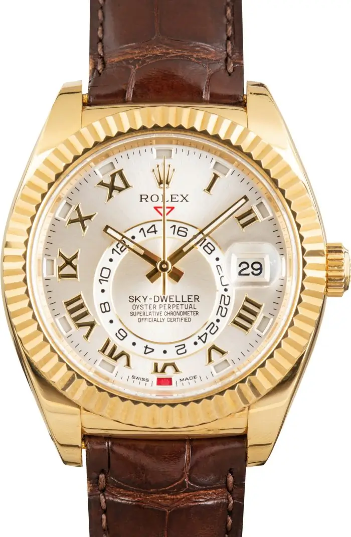 Cheapest Rolex Sky-Dweller 326138 18k Yellow Gold Luxury Watch - Image 2