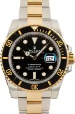 Cheapest Rolex Submariner 116613 Two-Tone Black Dial Super Clone