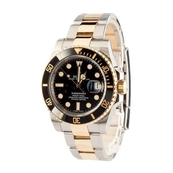 Cheapest Rolex Submariner 116613 Two-Tone Black Dial Super Clone - Image 3