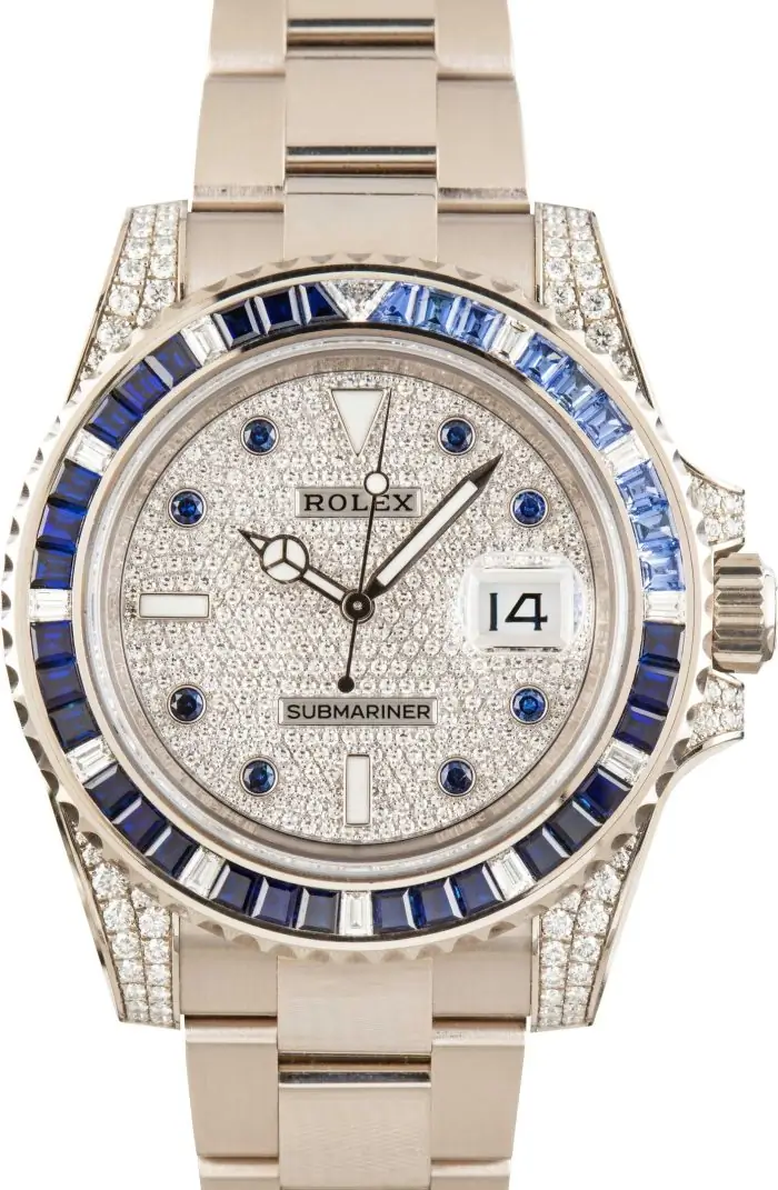 Clean Factory Supreme Rolex Submariner 116659 White Gold Diamond Bezel - Image 2