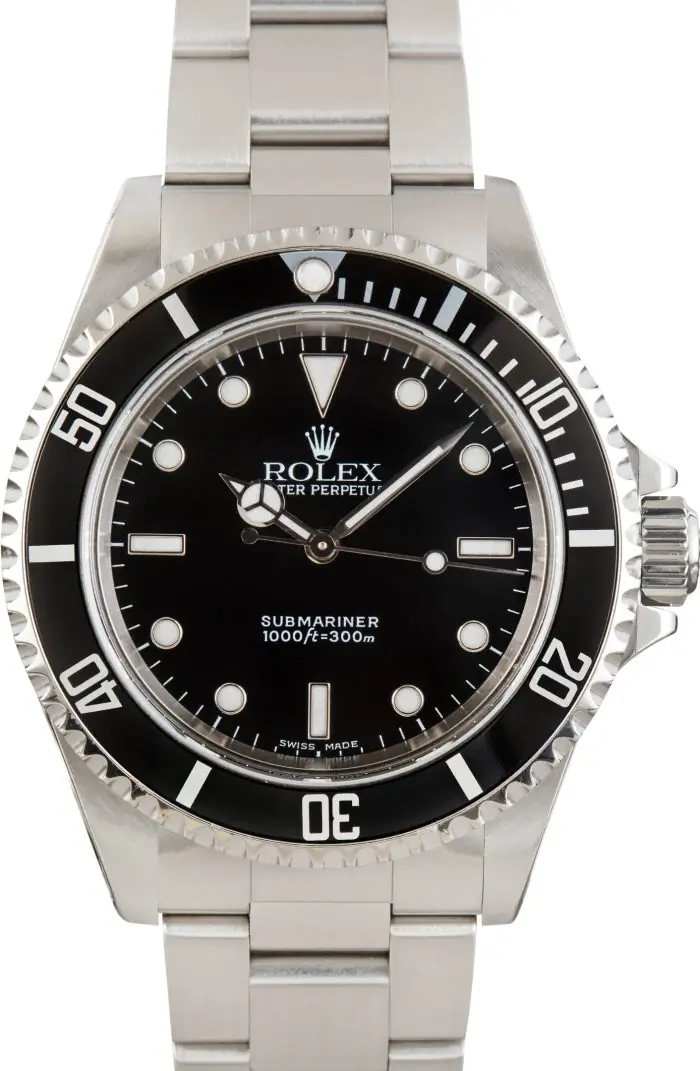 Clean Factory Supreme Rolex Submariner 14060M Black No Date Super Clone - Image 2