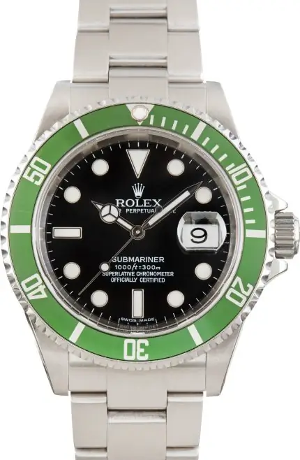 Clean Factory Super Clone Rolex Submariner 16610LV Kermit 2007