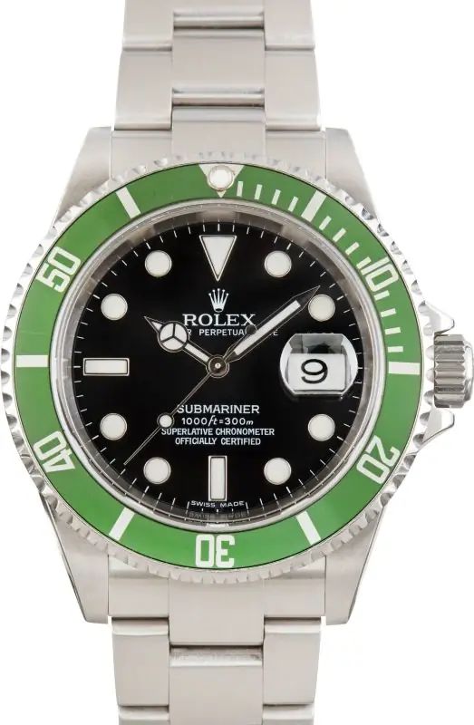 Clean Factory Super Clone Rolex Submariner 16610LV Kermit 2007