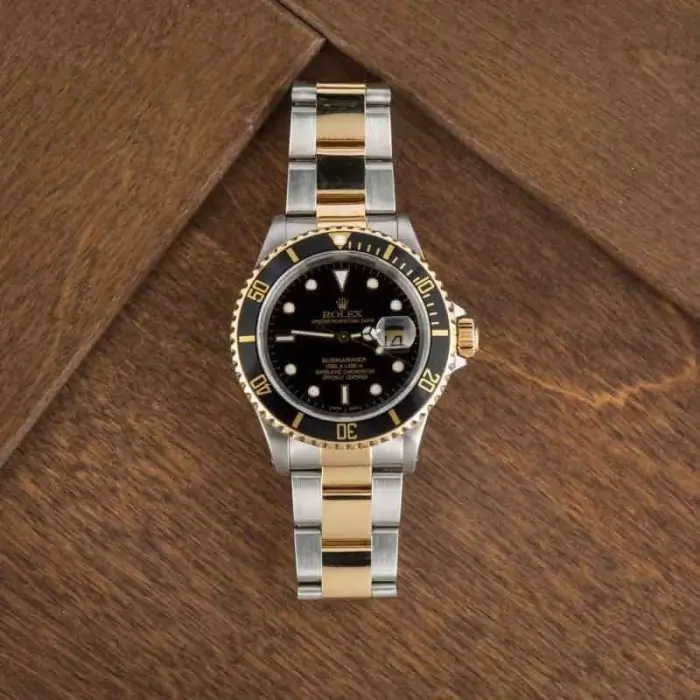 Clean Factory Supreme Rolex Submariner 16613 Two-Tone Clone - Image 6