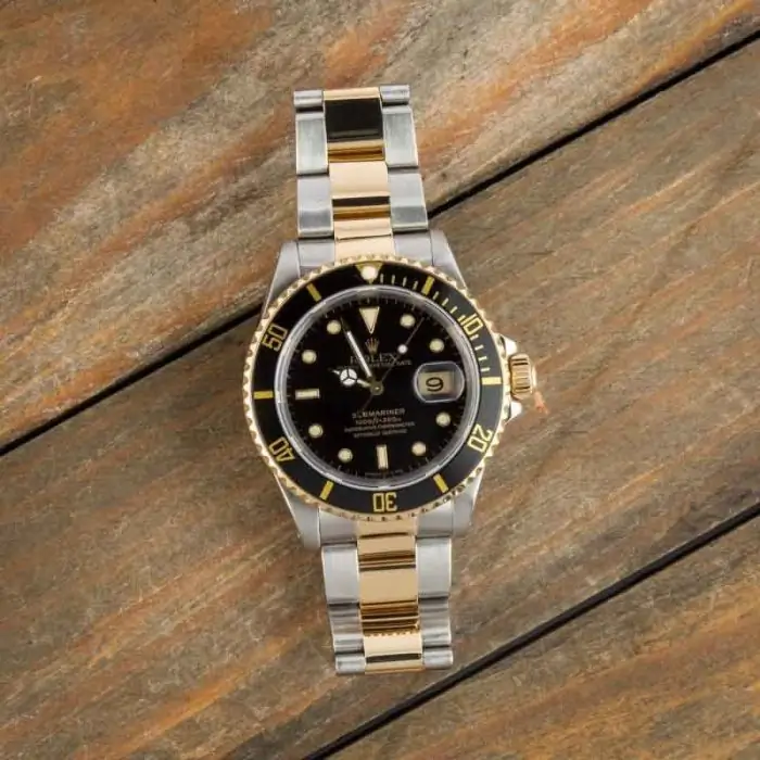 1991 Rolex Submariner 16613 Steel Gold Best Clone - Image 6