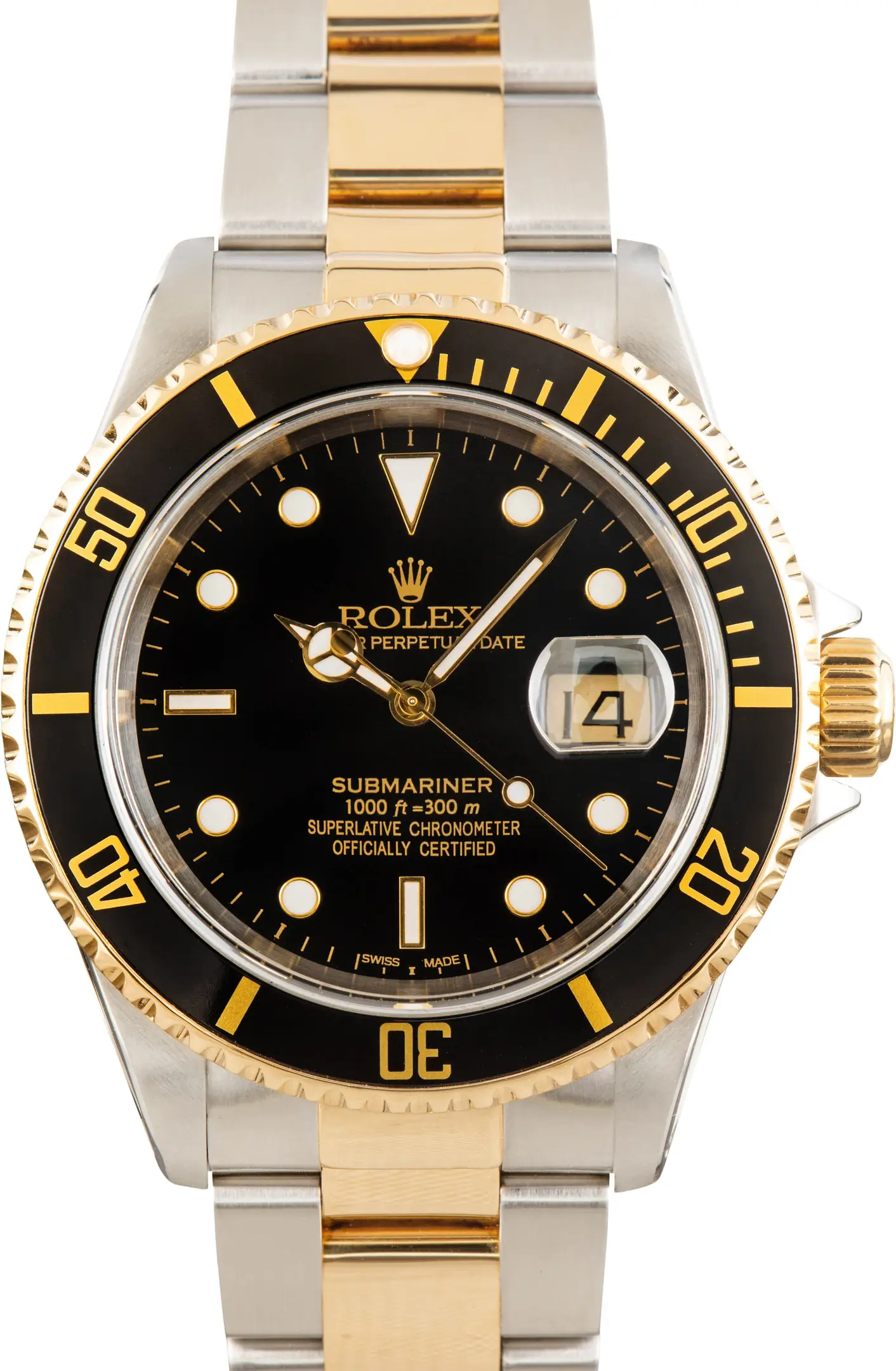 Clean Factory Supreme Rolex Submariner 16613 Two-Tone Clone