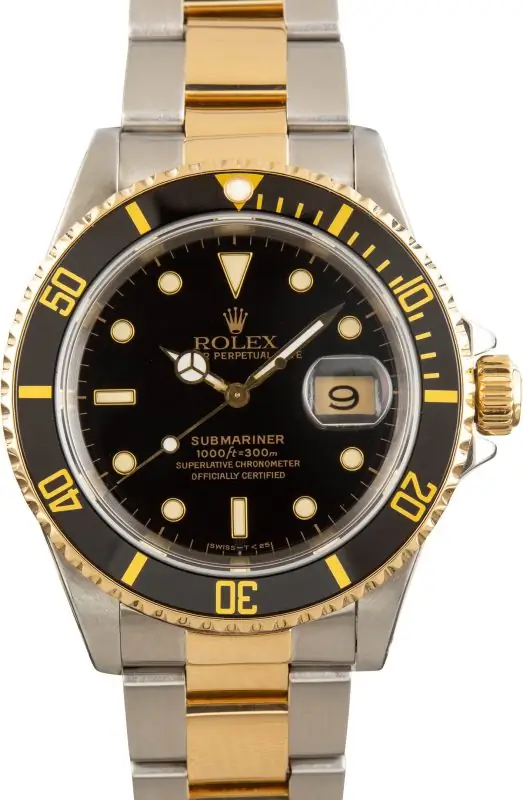 1991 Rolex Submariner 16613 Steel Gold Best Clone