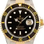 Clean Factory Supreme Rolex Submariner 16613 Two-Tone Black Dial